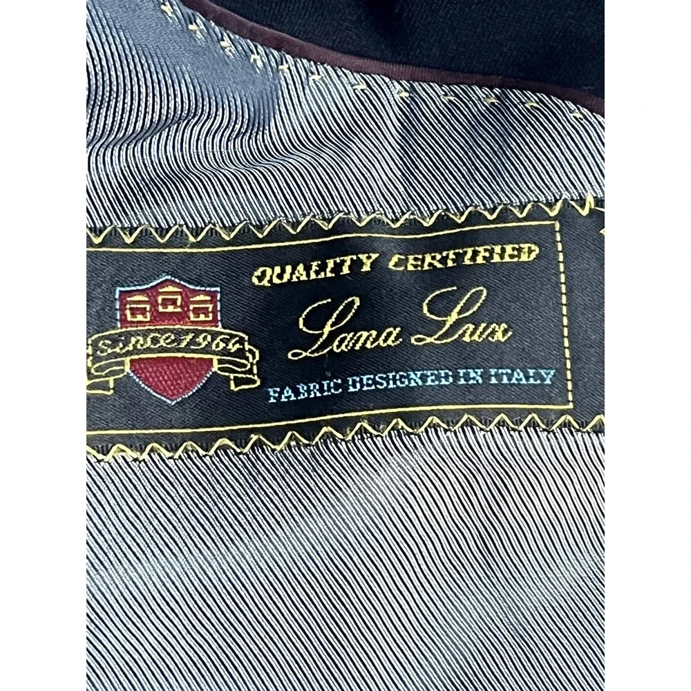 Mazzoni Lana Lux 100% Merino Wool Blazer Jacket sz 44S Career Office Sport Coat